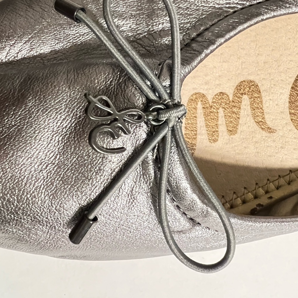 Sam Edelman FELICIA BALLET FLAT Women's Silver Ballet Flats - Picture 9 of 9